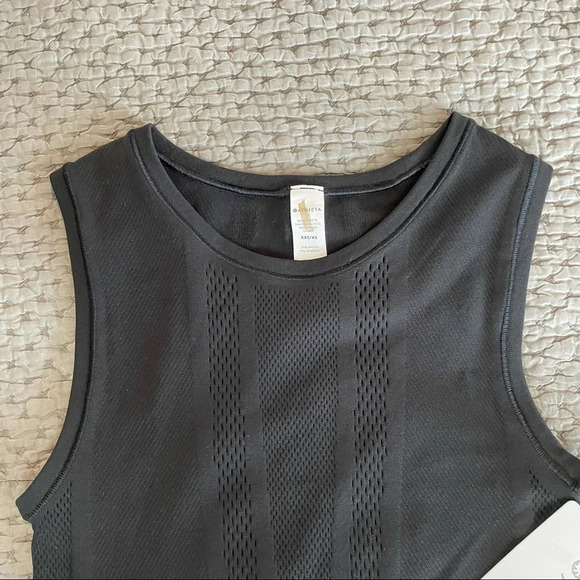 NWT Athleta Mudra Crop Tank in Black Size XXS/XS - Picture 6 of 12